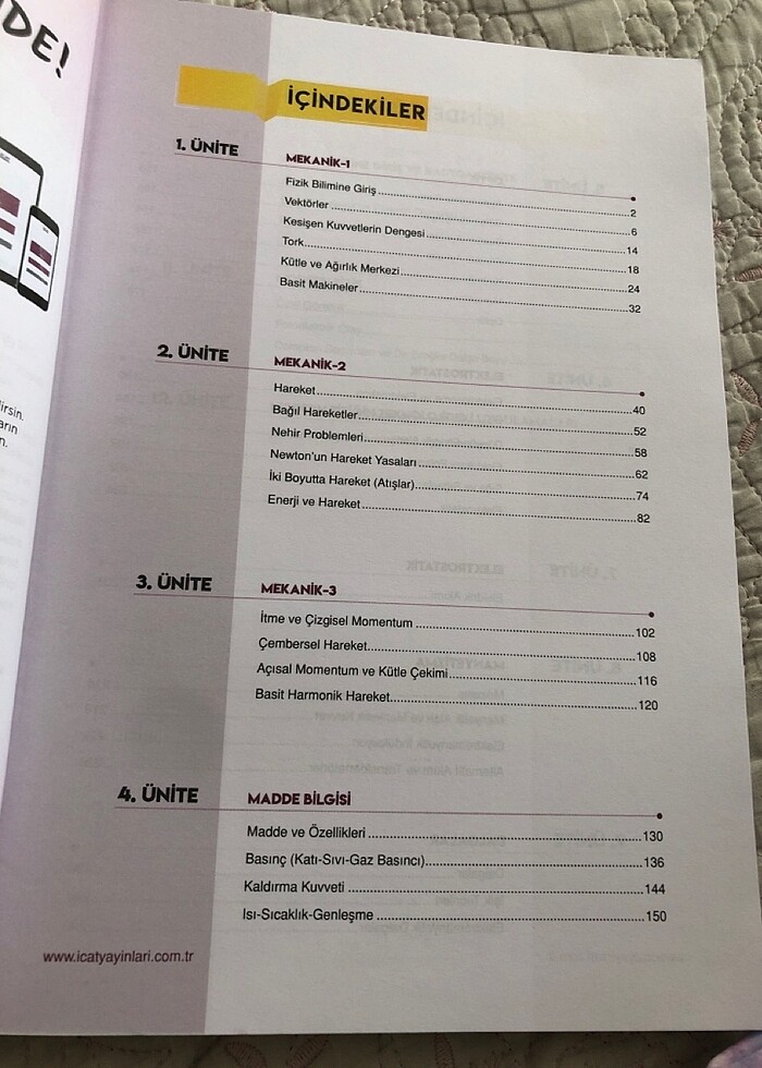 Hiç kullanılmamış ayt fizik soru bankası - Görsel 2
