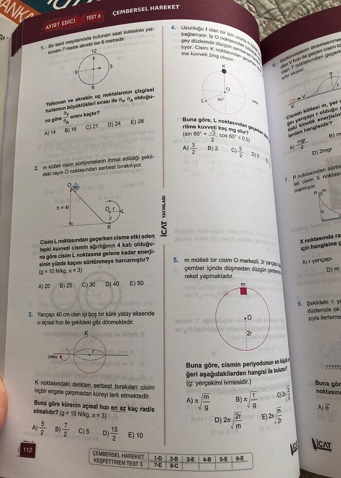 Hiç kullanılmamış ayt fizik soru bankası - Görsel 5