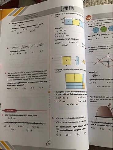 Bilgi sarmalı ayt matematik soru bankası - Görsel 7
