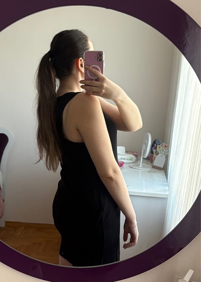 H&M Düz basic elbise - Görsel 2