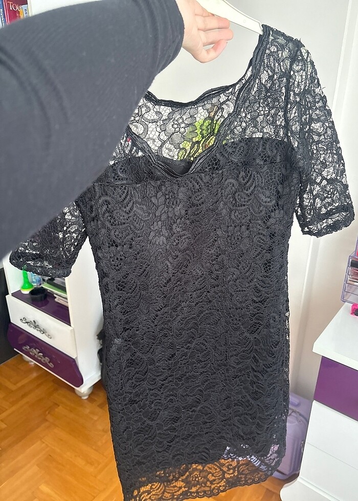 Dantel elbise - Görsel 2