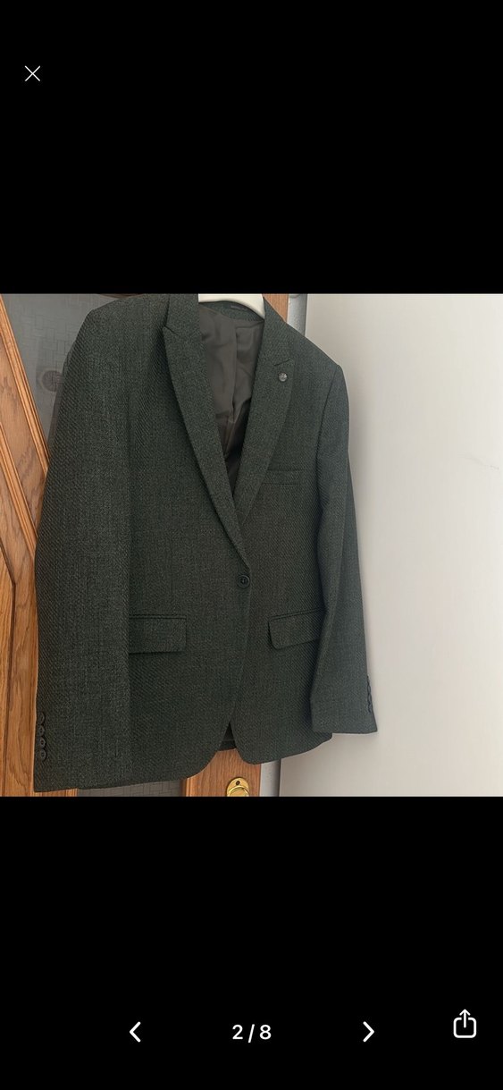 Erkek  Düğmeli Klasik Kesim Takım Ceketi - Görsel 2