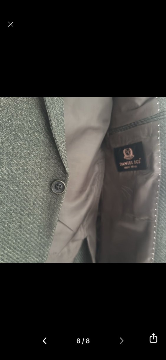 Erkek  Düğmeli Klasik Kesim Takım Ceketi - Görsel 5