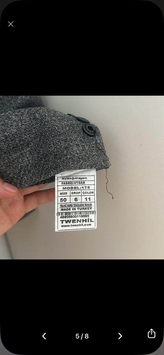 Gri Erkek Ofis Takım Elbise - Görsel 3