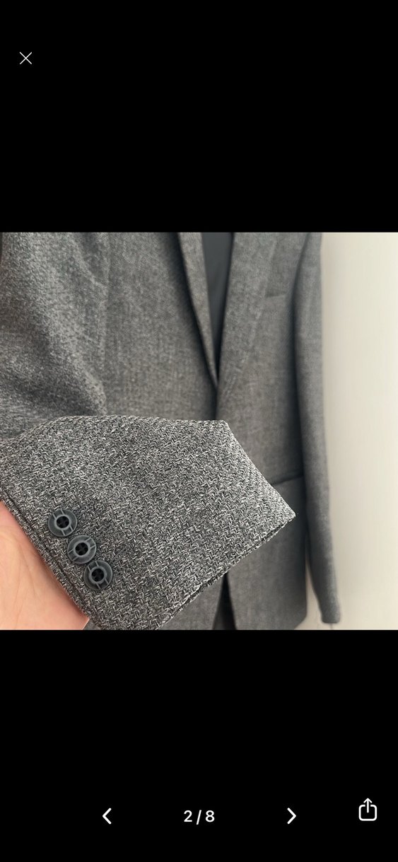 Gri Erkek Ofis Takım Elbise - Görsel 2