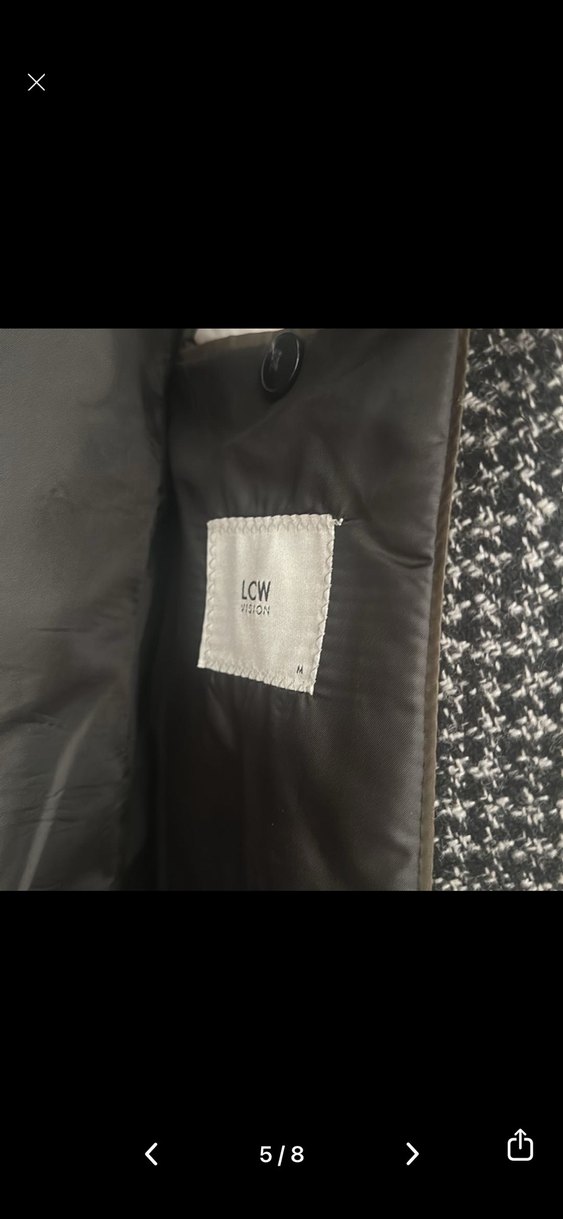 Düğmeli Gri Kadın Midi Blazer bir kere kullanıldı yeni sayılır - Görsel 3