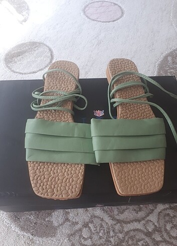 37 Beden yeşil Renk Sandalet