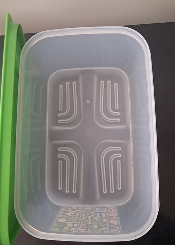 Yeşil Kapaklı Plastik Saklama Kabı - Görsel 3