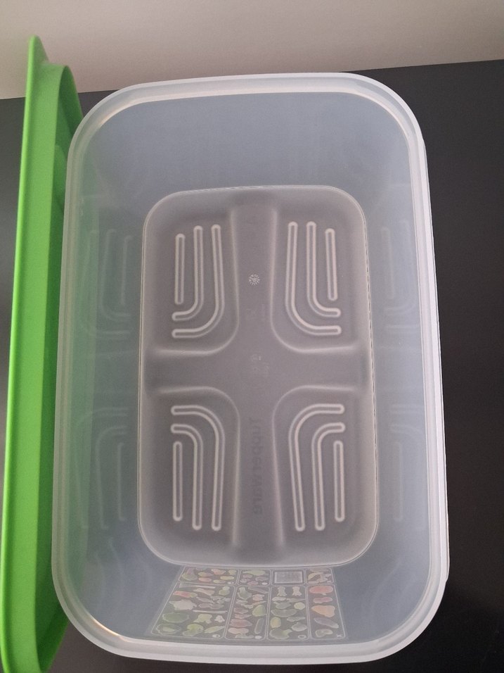 Yeşil Kapaklı Plastik Saklama Kabı - Görsel 3