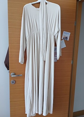 xl Beden ten rengi Renk kadın elbise tesettür
