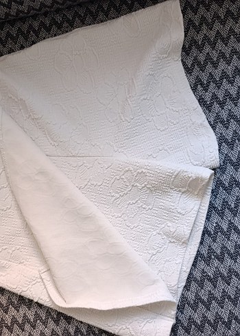 LC Waikiki Dantel Detaylı Beyaz Mini Etek