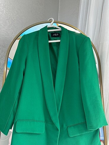 m Beden yeşil Renk Yeşil Blazer ceket