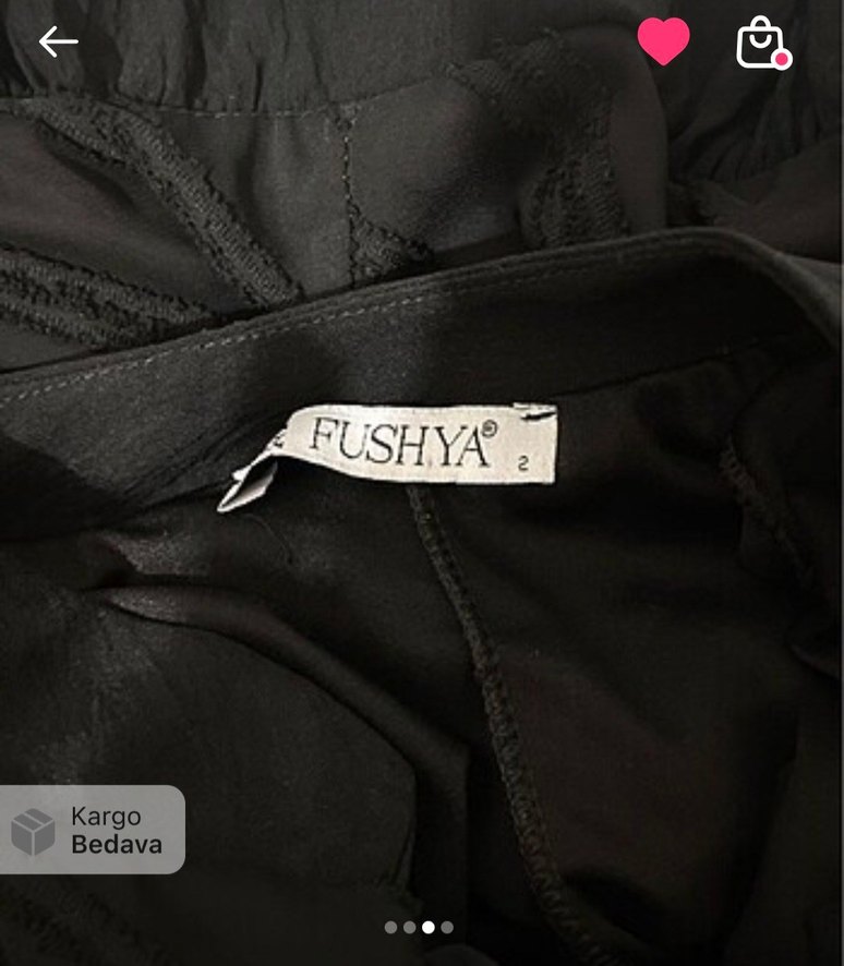 Uzun Siyah Bohem Nakışlı Elbise - Görsel 3