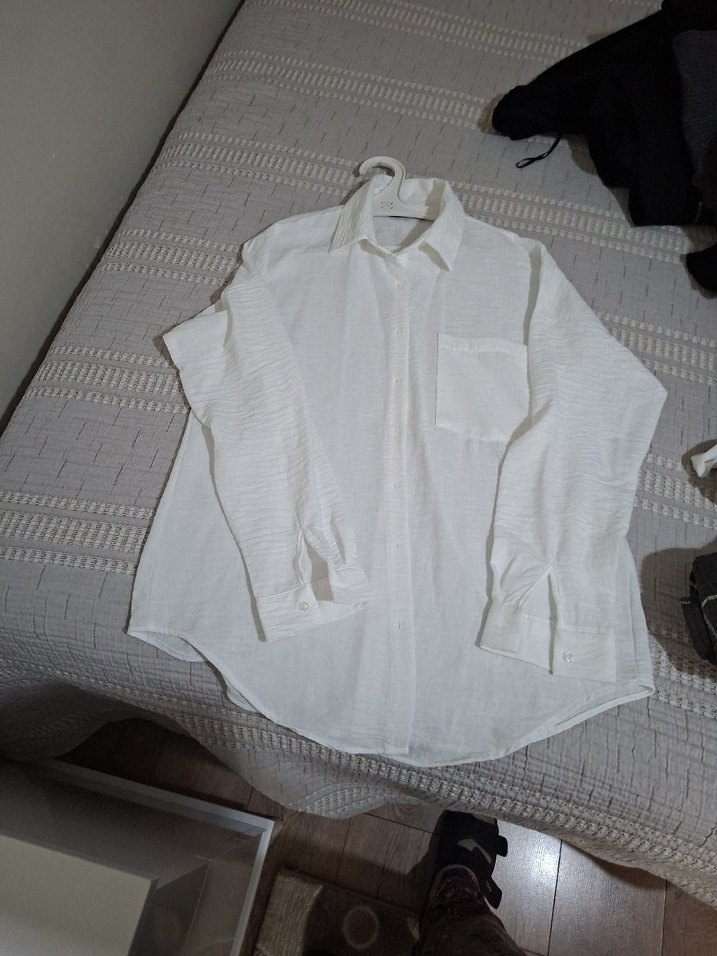 Örgü Siyah Kadın Süveter ve gömleği takım halinde - Görsel 4