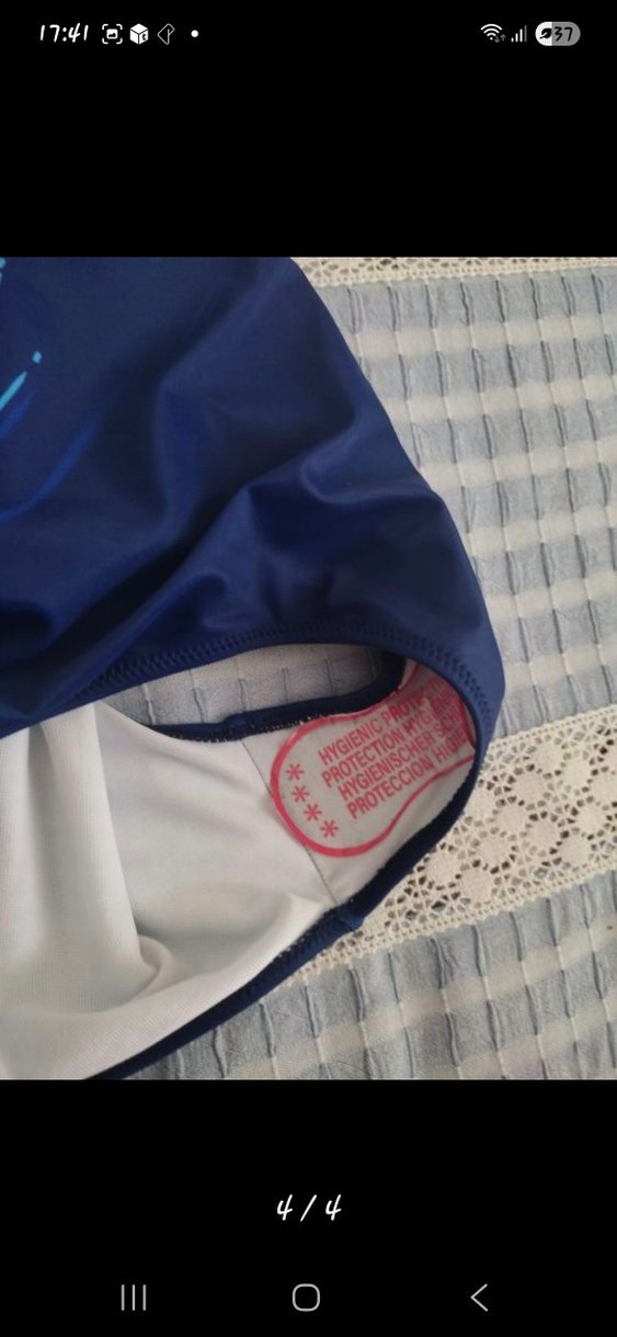 Lacivert Batik Desenli Kadın Mayo - Görsel 4