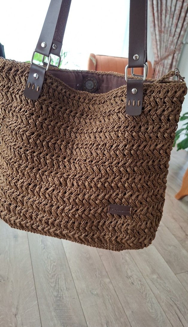 Bohem Örgü Kadın Çanta - Görsel 4