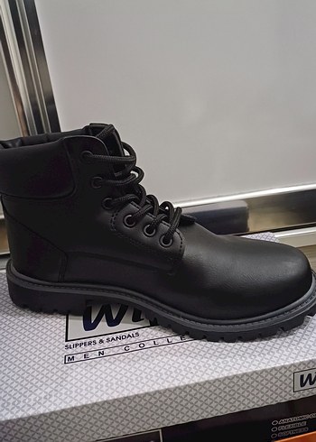 Siyah Deri erkek ayakkabı - Görsel 2