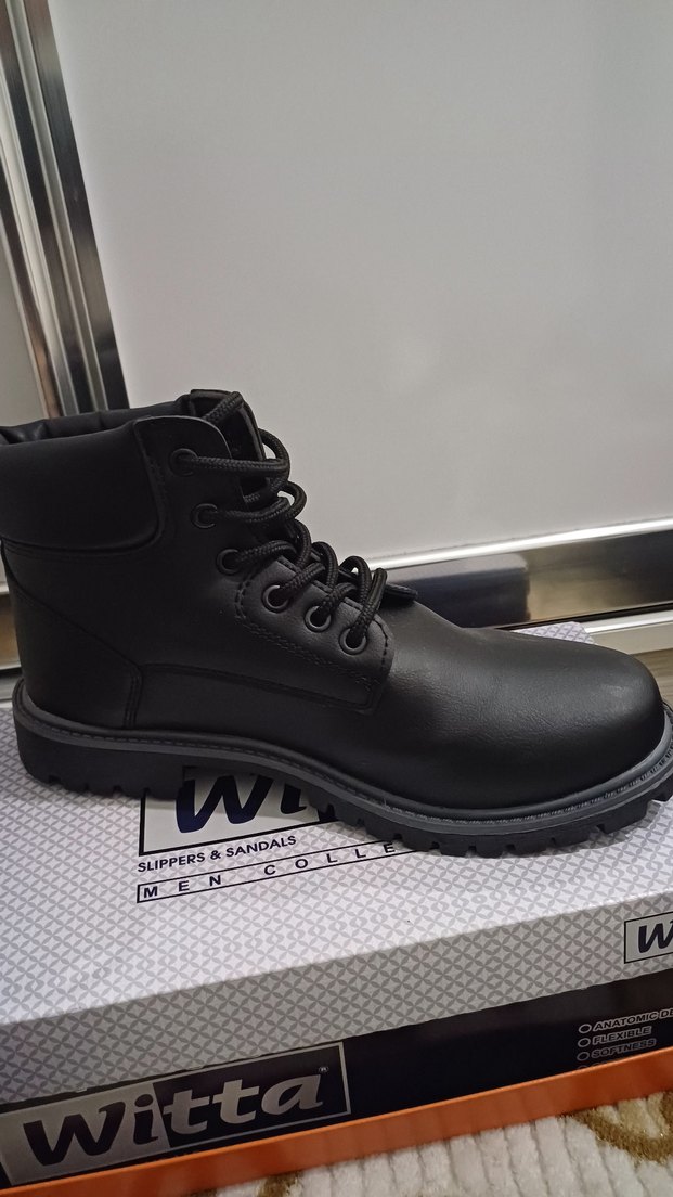 Siyah Deri erkek ayakkabı - Görsel 2