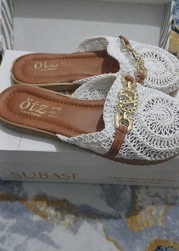 Nakışlı Bej Kadın Terlik - Görsel 5