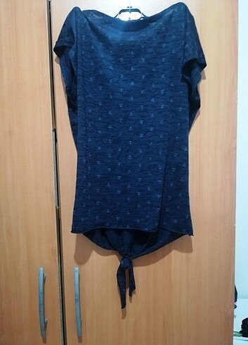 Diğer Yazılı mavi tshirt