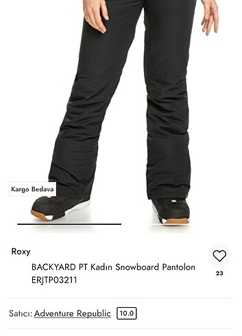 Roxy Roxy Kayak Pantalonu
