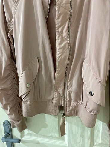 xs Beden Pembe Bomber ceket