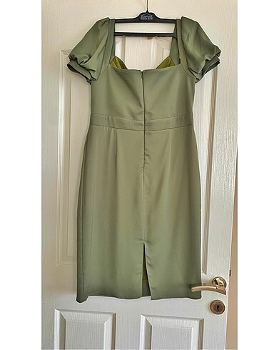 İpek Şifon Abiye Elbise - Görsel 4