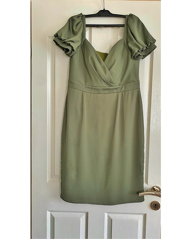 İpek Şifon Abiye Elbise - Görsel 3