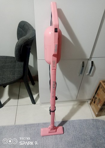 Pastel Pembe Dikey Elektrikli Süpürge Fantom