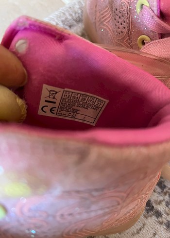 28 Beden pembe Renk Kız Çocuk Pembe Kanatlı Spor Ayakkabı