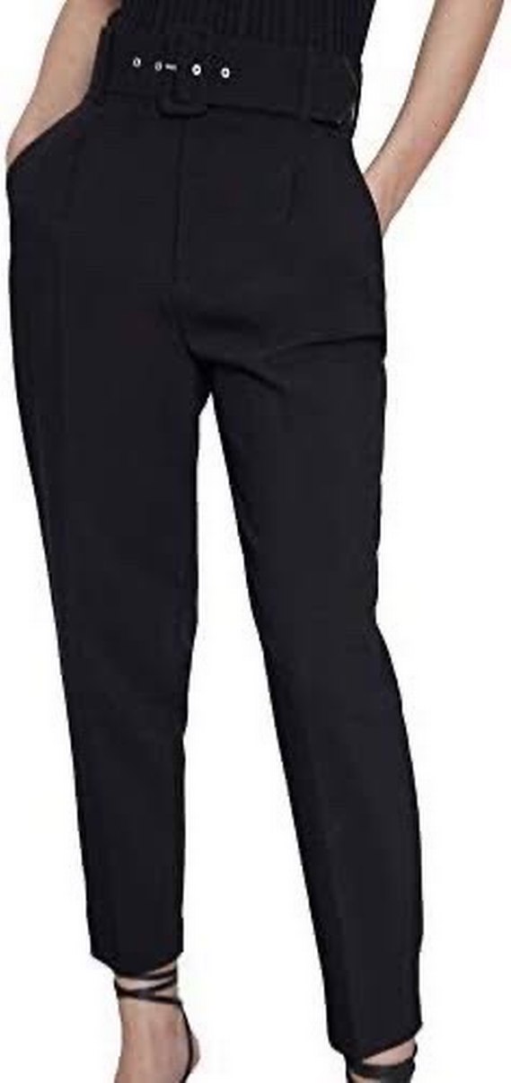 Zara Kadın Siyah Kemerli Kumaş Pantolon - Görsel 5