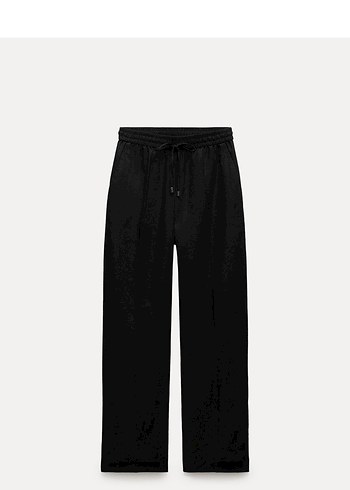 Zara keten karışımlı düz pantolon - Görsel 7