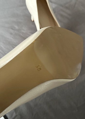 Ecenin Butiği Beyaz Stiletto Topuklu Kadın Ayakkabı - Görsel 4