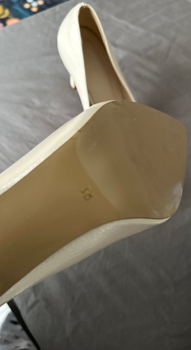 Ecenin Butiği Beyaz Stiletto Topuklu Kadın Ayakkabı - Görsel 4