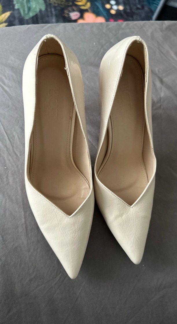 Ecenin Butiği Beyaz Stiletto Topuklu Kadın Ayakkabı - Görsel 5