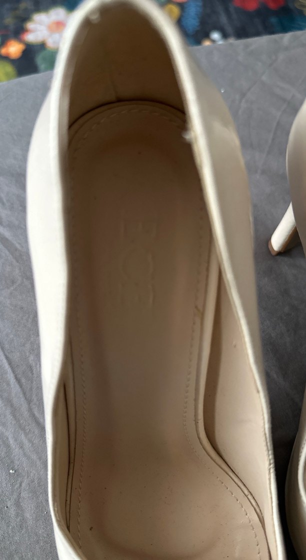 Ecenin Butiği Beyaz Stiletto Topuklu Kadın Ayakkabı - Görsel 3