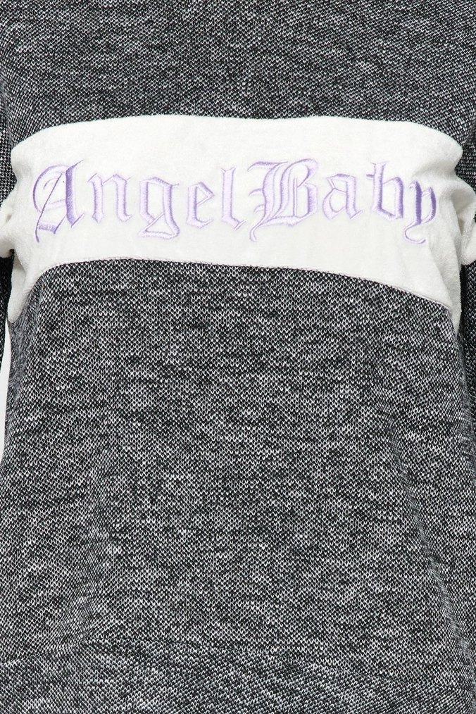 Trendyolmilla Gri Kapüşonlu Kadın Sweatshirt ve pantolon takım. - Görsel 4