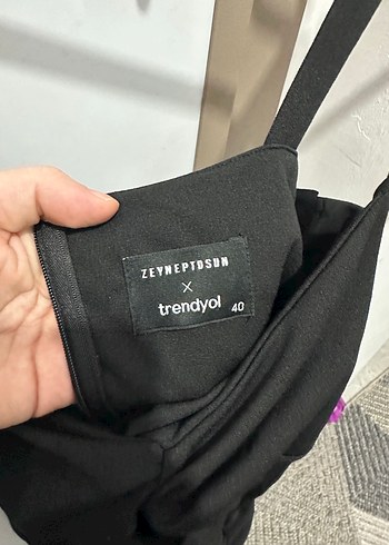 Trendyolmilla x zeynep tosun özel koleksiyon Straplez Uzun - Görsel 8