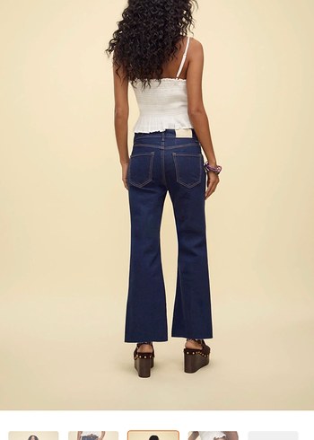 Stradivarius D78 kot pantolon jean pantolon - Görsel 4