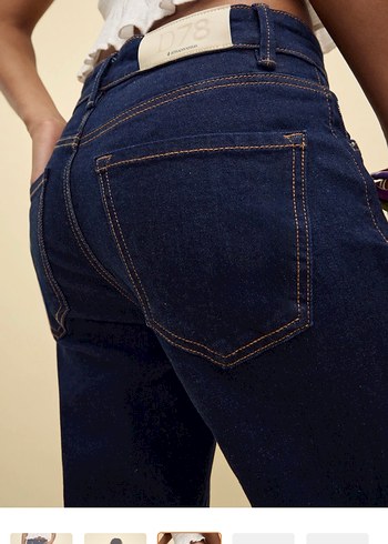 Stradivarius D78 kot pantolon jean pantolon - Görsel 5