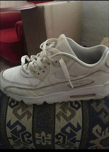 Nike air max 90 Beyaz Bağcıklı Kadın Spor Ayakkabı - Görsel 5