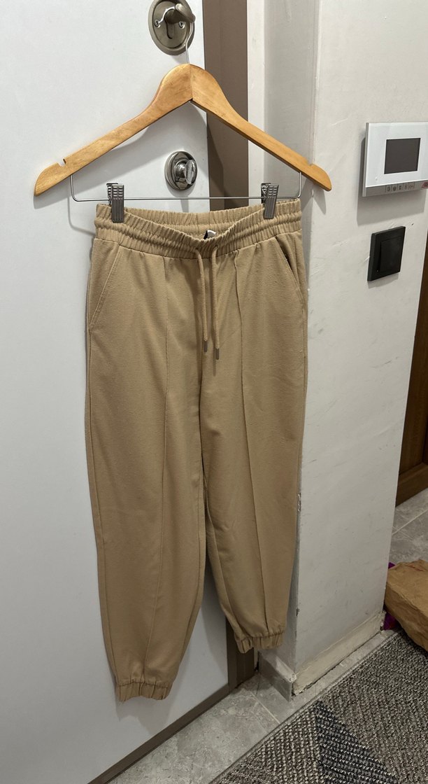 Stradivarius Bej Kadın jogger pantolon - Görsel 2