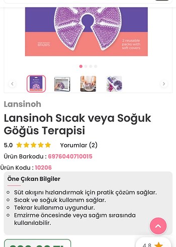 Lansinoh ürünü