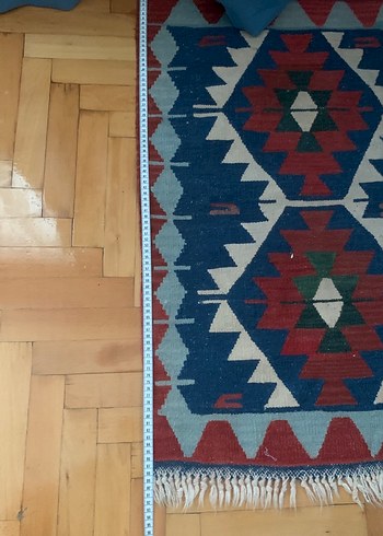Etnik Desenli Çok Renkli Kilim - Görsel 4