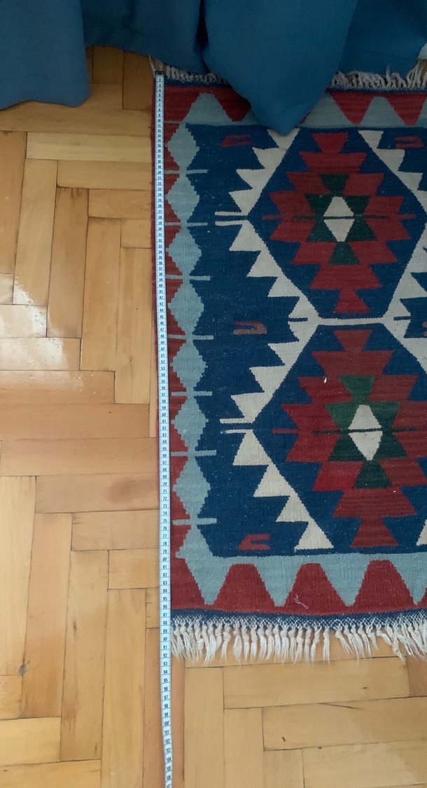 Etnik Desenli Çok Renkli Kilim - Görsel 4