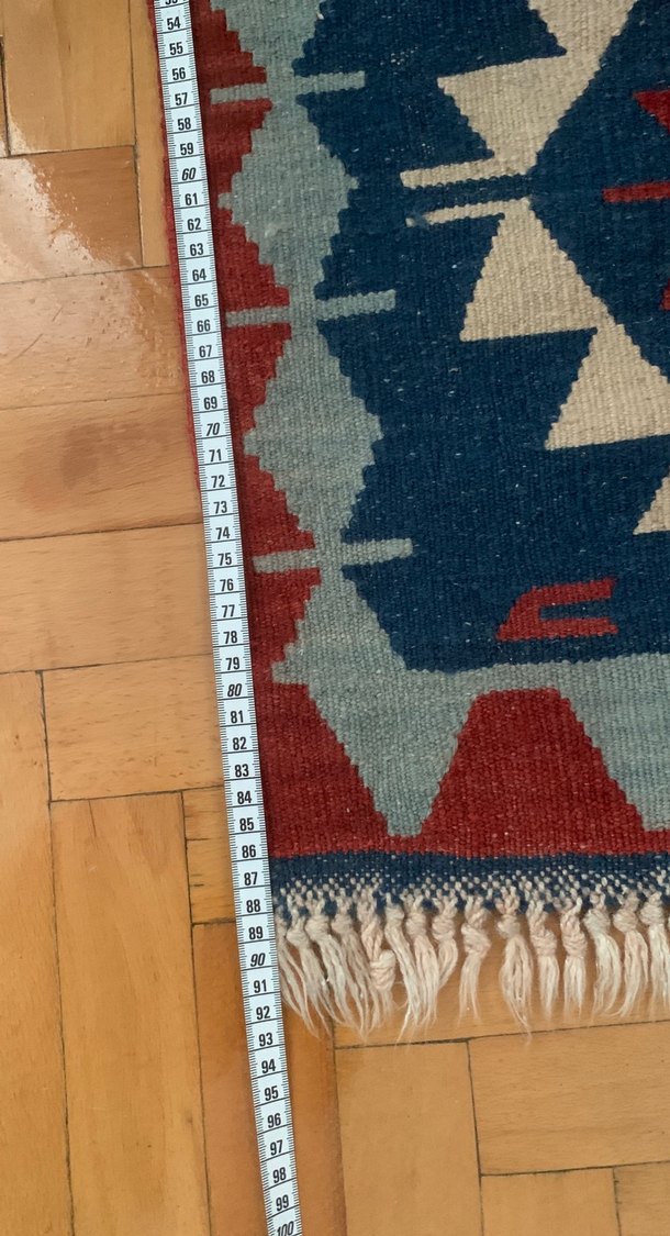 Etnik Desenli Çok Renkli Kilim - Görsel 3