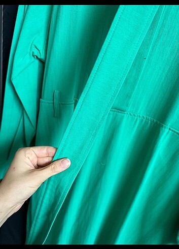 38 Beden yeşil Renk Tesettür elbise