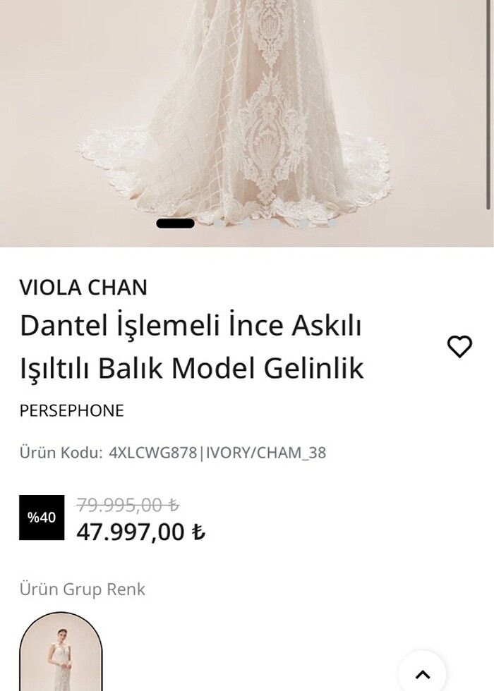Oley Cassini Balık Gelinlik - Görsel 5