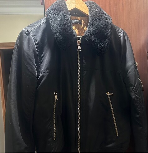 Topshop Siyah Bomber Ceket