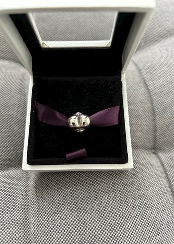 Mor Kurdeleli Gotik Kalp Charm - Görsel 3